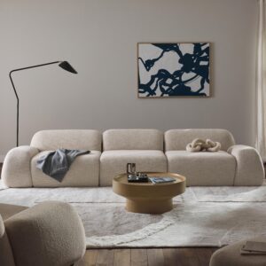 Modular boucle sofa Wolke (4-seater)