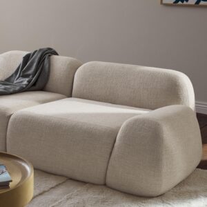 Modular boucle sofa Wolke (3-seater)