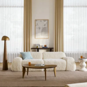 The Wolke Modular Bouclé Sofa (3-Seater) is a refined centerpiece for contemporary interiors.