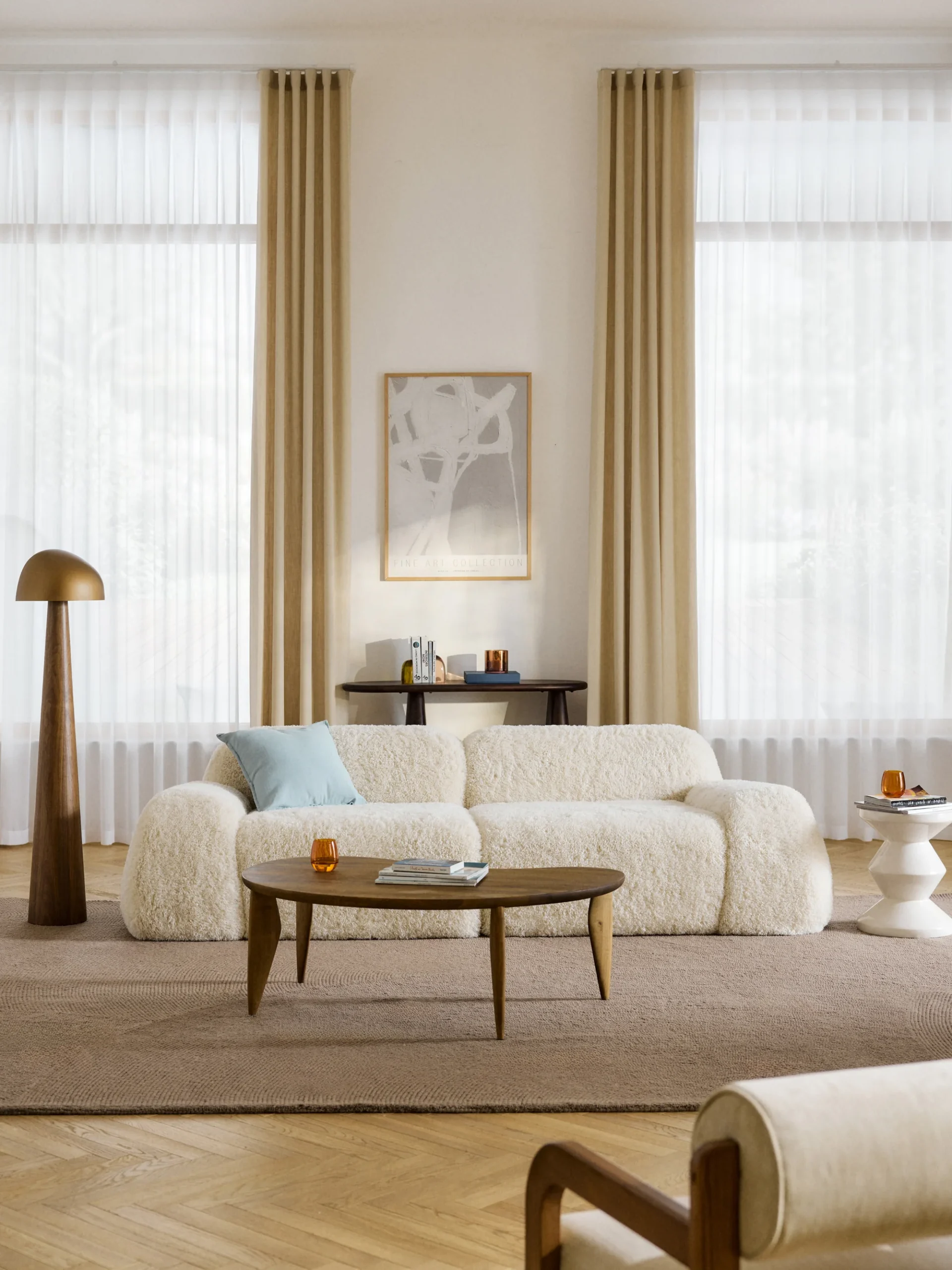 The Wolke Modular Bouclé Sofa (3-Seater) is a refined centerpiece for contemporary interiors.