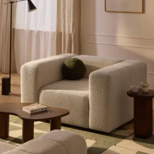 Modular LENA sofa in modern design with extra-deep seat and soft upholstery