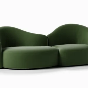Jelly Bean Sofa with dual-seat Yin-Yang inspired design, showcasing curved lines and modern elegance