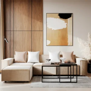 Lounge Sofa with modular sections, upholstered in Terylene fabric, solid wood and plywood frame, medium-firm seating, modern silhouette, dimensions 260cm length, 90cm width, 75cm height, cushions not included
