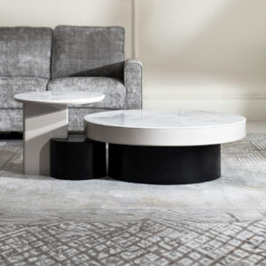 Lisbon-Coffee Table Set – Col Black/Grey