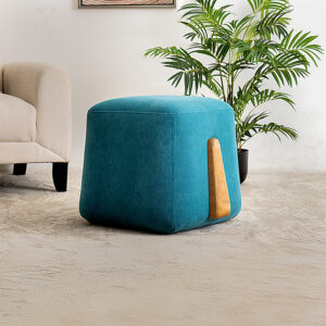 Nordic Round Luxe - Ottomans-Lagoon Blue